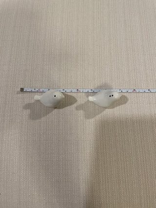 Vintage white bird salt and pepper shakers  RSV