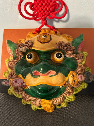 Chinese Lion Dance Clay Mask  MTS|91308