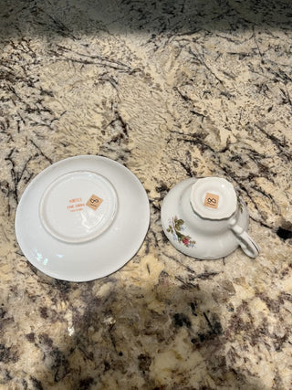 Vintage Noritex Pink Rosebud Tea Cup & Saucer (18) RCD
