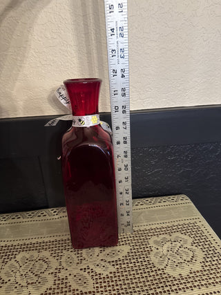 Vintage MCM Handblown Ruby Red Vase - RCD|125958