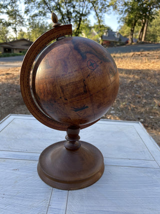 12F Vintage Style Wooden 17” Globe MTS|73326