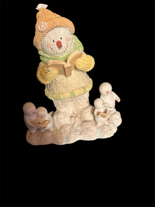 Russ Berry Ice Sculptures #21370" Heaven - N - Nature Sing "Snowman Penguins" #62 VV MTS|139977