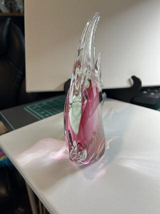 Pink Art Glass Angelfish|53377