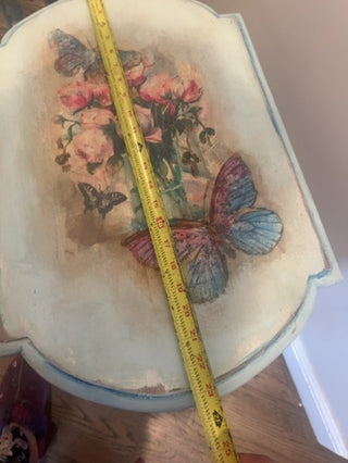 Hand painted Victorian side tables