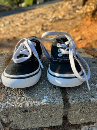 VANS Toddler Authentic Shoe Black Size 3.5