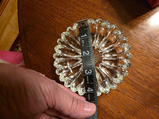 MTS 2x Hazel Atlas Glass Daisy/Sunflower Ashtrays|122430