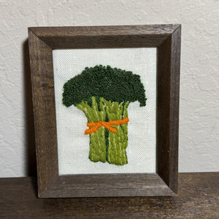 Vintage Broccoli Crewel Art MTS|81681