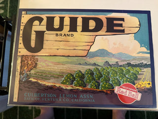 Guide Authentic Citrus Farm Crate Label EC036 MTS