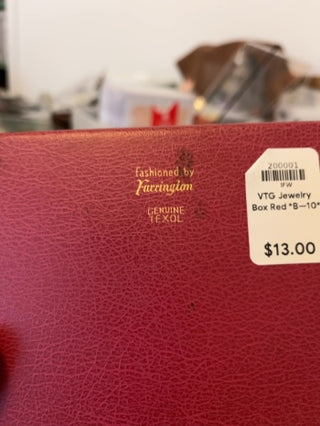 VTG Jewelry Box Red *B—10*