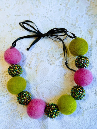 Wool Felted Necklace