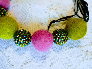 Wool Felted Necklace