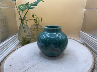 Teal handmade vase RSV