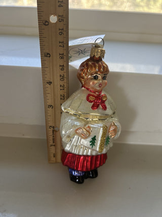 Christopher Radko Ornament Christmas Caroler-RSV|124614