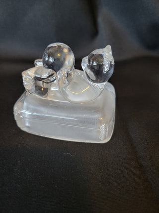 Lead Crystal D'Arques Playful Cat & Ball RCD