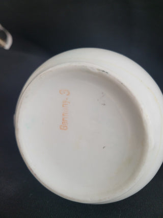 Vtg Creamer w/gold trim & Painted Flowers RCD