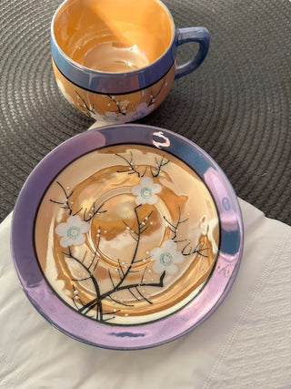 Vintage Teacup/Saucer Cherry Blossom. MTS