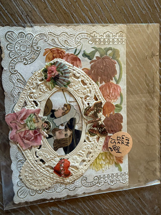 1894 die cut card Valentines  RCD