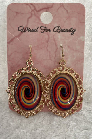 ornate oval earrings RSV