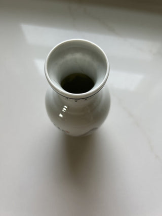 20TH C. REPUBLIC PERIOD FAMILLE VERTE CHINESE PORCELAIN JINGDEZHEN POEM VASE-RSV