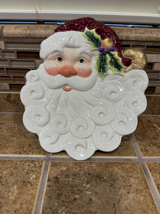 Christmas Plate Small Platter Santa Fitz and Floyd RCD|133615