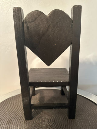 Chair Black Heart Wood MTS|76355