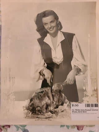 Ca. 1940s Jane Russell Glamor Photo, 8x10 RCD|82782
