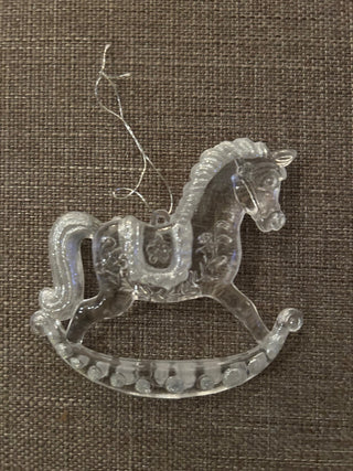 Clear Acrylic Rocking Horse Ornament   MTS|131892