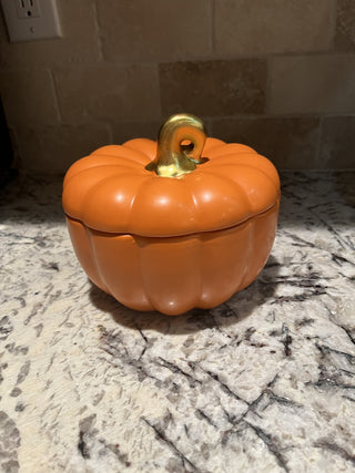 Ceramic Lidded Pumpkin Bowl / Candy Dish RCD|116408