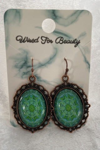 ornate oval earrings RSV