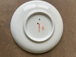 Antique porcelain blue and 22k gold saucer