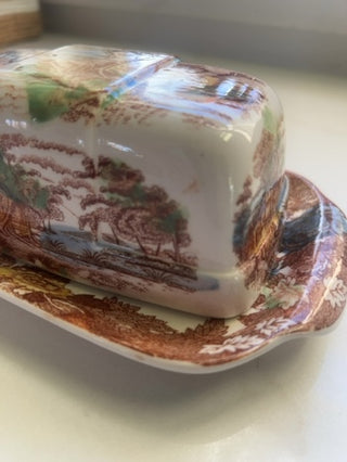 Vintage Nasco Covered Butter Dish