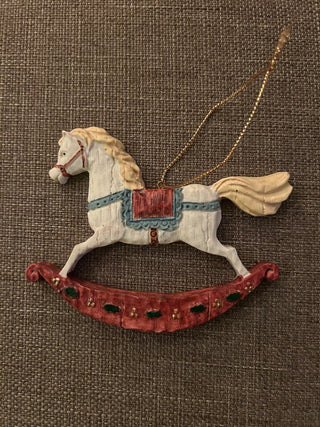 White Resin Rocking Horse   MTS|132092