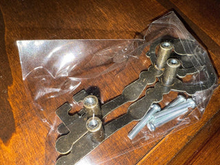 Set of two brass key drawer pulls  RCD