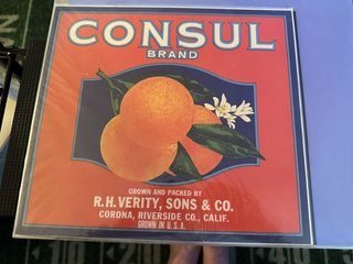 Consul Authentic Citrus Farm Crate Label EC013 MTS