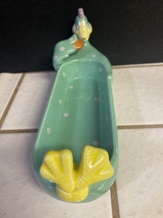 1985 Fitz and Floyd “Dora Duck” cracker dish “ fantasy fair”|65634