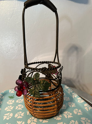 Basket Wine Bottle Holder MTS|115117
