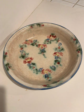 Vntg Clouds pie dish 12”|150172