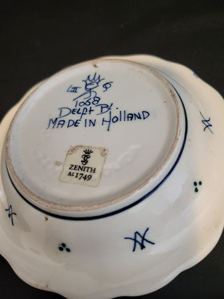 Vintage Zenith Gouda Delft Blue Plate #1068 RCD|103618