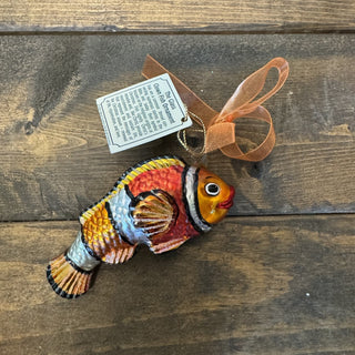 Vtg Blown Glass Clownfish Ornament MTS|125240