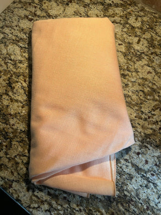 Light Peach Tablecloth, 87” Round   MTS