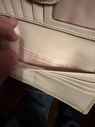 Coach light beige leather wallet #62 VV MTS