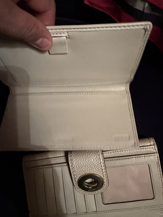 Coach light beige leather wallet #62 VV MTS