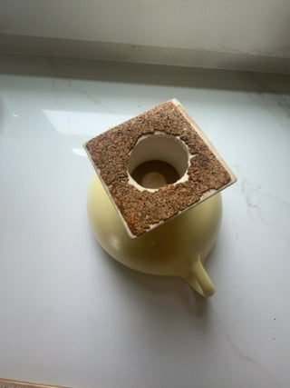 pedestal dish  made by Hyalyn Pottery in the United States