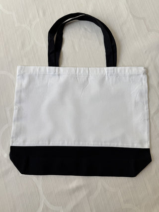 Large White Reusable Zippered Canvas Tote Bag Holding My Shit Together RCD|81895