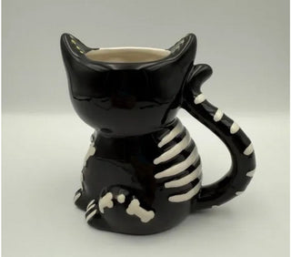Cracker Barrel Exclusive Day of Dead Cat Mug Gothic Halloween Skull #62 VV MTS