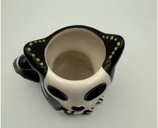 Cracker Barrel Exclusive Day of Dead Cat Mug Gothic Halloween Skull #62 VV MTS