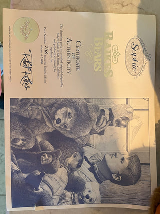1990s Robert Raikes Sophie Bear w/box and cert. RSV