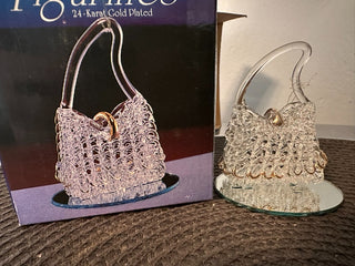 Ornament Spun Glass Purse MTS|87021