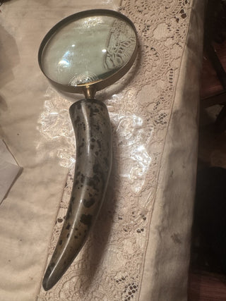 Vintage Custom Magnifying Glass in Brass mounted #47 VV MTS|144376