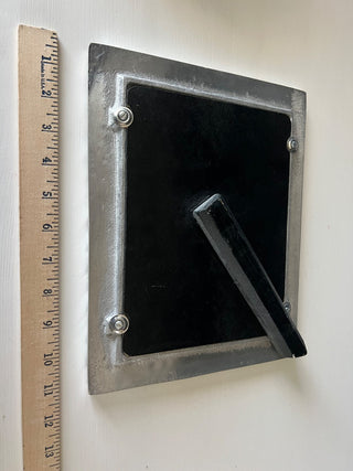 Vintage heavy pewter Mexican frame RSV|105643